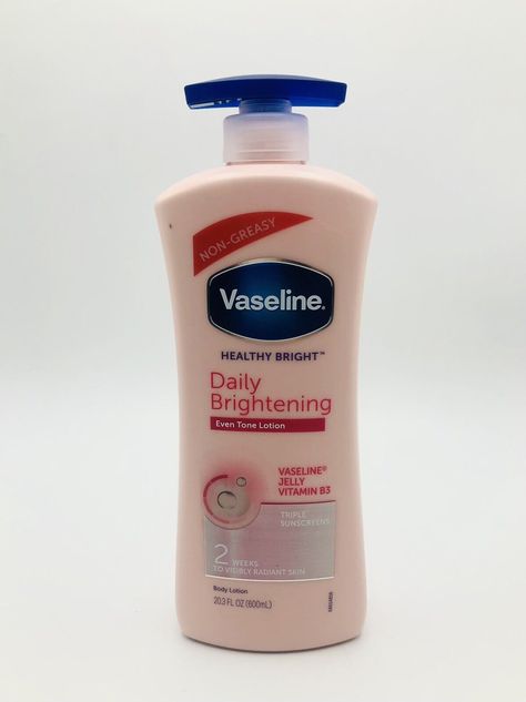 Vaseline Healthy Bright DAILY BRIGHTENING Lotion Triple Sunscreen 20.3oz Jumbo. Vaseline Lotion, Head And Shoulders Shampoo, Korean Skin Care Secrets, Vaseline Jelly, Hair Nutrition, Good Skin Tips, Perfect Skin Care Routine, Unwanted Hair Removal, Body Care Routine