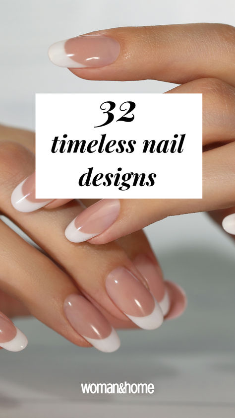 While manicure fads come and go from season to season, there are some timeless nail trends that always endure and we've rounded up 32 such designs that will never tire, from french tips to a timeless burgundy Oval French Manicure Designs, Round French Dip Nails, French Manicure On Round Nails, Rounded French Tip Acrylic Nails, Rounded Long Nails, French Nail Manicure, French Manicure Classic, French Nails Variations, French Tip Rounded Nails