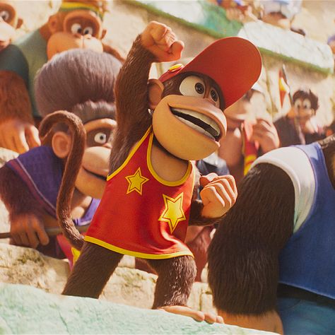 Diddy Kong Racing, The Super Mario Bros Movie, Super Mario Bros Movie, Diddy Kong, Movie 2023, Donkey Kong Country, Super Mario Art, Nintendo Art, Cartoon Posters