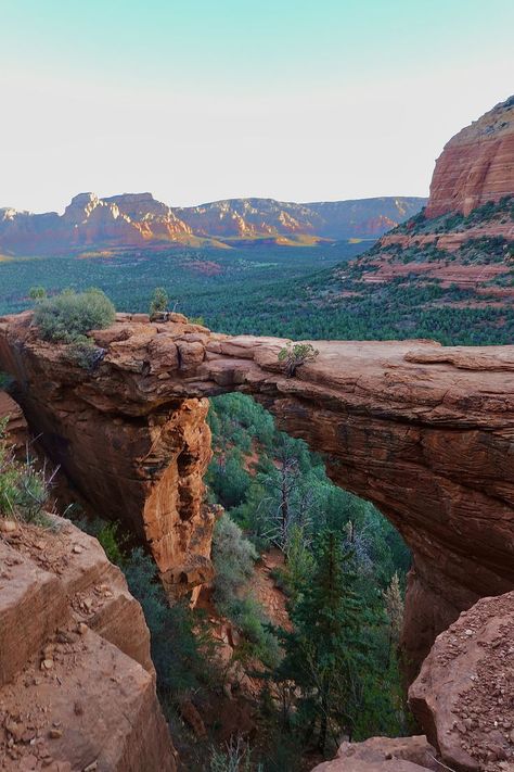 Devil's Bridge is one of the most popular trails in Sedona. I've got tips for you to enjoy it WITHOUT all the crowds. Devils Bridge Sedona, Hiking Sedona, Hawaii National Parks, Sedona Arizona Travel, Devils Bridge, Ohv Trails, Sedona Vortex, Sedona Hikes, Rock Steps