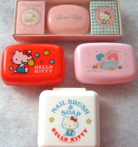 Vintage 1976 Sanrio soaps2 | socal72girl | Flickr Vintage Sanrio, Hello Kitty Nails, Twin Stars, Little Twin Stars, Retro Vintage, Hello Kitty, Vintage Items, Kitty, Stars