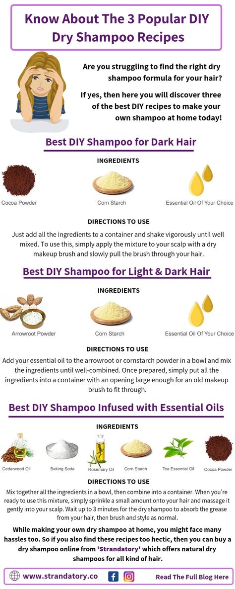 How To Make Your Own Dry Shampoo, How To Make Shampoo At Home, How To Make Dry Shampoo, Home Made Dry Shampoo, Diy Dry Shampoo Dark Hair, Home Made Shampoo Recipes, All Natural Dry Shampoo, Shampoo Making, Dry Shampoo Recipe