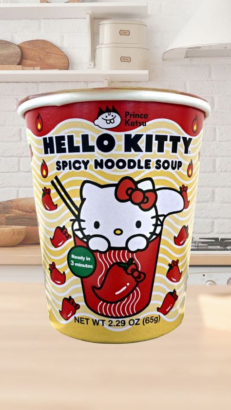 Are you a Hello Kitty fan? A-Sha Hello Kitty Spicy Flavor Cup of Noodles are your cup of noodles.😉 Spicy Noodle Soup, Spicy Chicken Noodles, Spicy Noodle, Soup Cup, Asian Snacks, Spicy Noodles, Cup Noodles, Instant Noodles, Hello Kitty Items