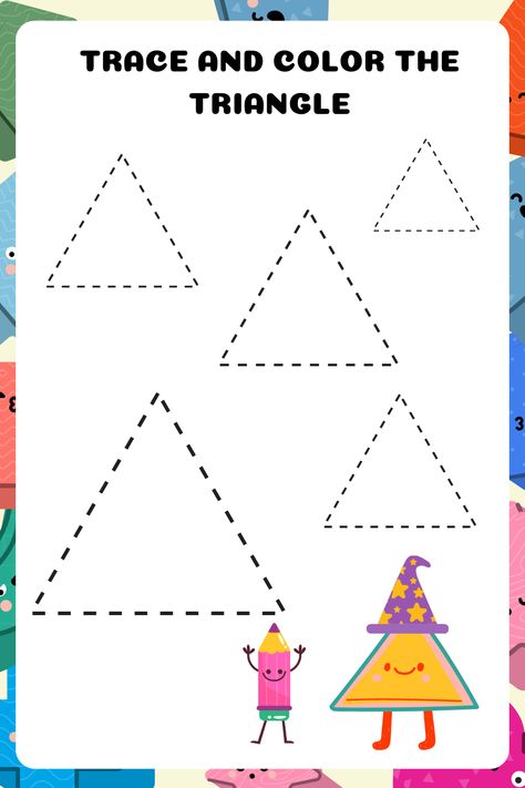 shapes preschool, shapes worksheet kindergarten, shapes worksheets, shapes activities preschool, shapes activities, shapes and colors preschool activities, shapes activities preschool worksheets, circle shape activities for preschool, circle shape worksheets for preschool Trace Triangle Worksheet, Triangle Activity For Preschool, Trace Shapes, Shape Worksheet, Triangles Activities, Shape Worksheets For Preschool, Worksheet For Preschool, Preschool Program, Worksheet Kindergarten