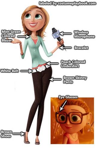 Sam sparks Sam Sparks Costume, Cloudy Chance Of Meatballs, Raining Meatballs, Meatball Costume, Sam Sparks, Flint Lockwood, Pretty Movie, Costume Guide, Disney Theory