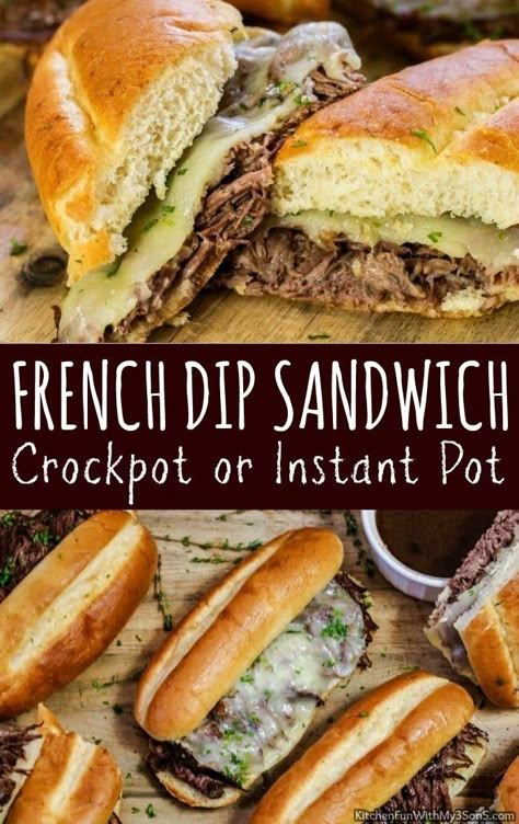 French Dip Sandwich Crockpot, French Dips, Slow Cooker French Dip, Roast Beef Sandwich Recipes, Perfect Roast Beef, Summer Crockpot, Beef Sandwich Recipes, Dinner Board, Roast Beef Sandwich