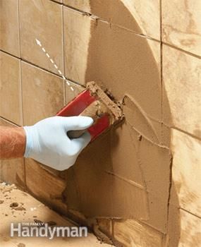 How To Remove Grout, Diy Tiling, How To Grout, Grout Renew, Diy Grout, Tile Diy, Unsanded Grout, Tile Repair, Chic Dresser