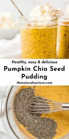 Pumpkin Chia Seed Pudding, Chia Dessert, Pumpkin Chia Pudding, Chia Puddings, Chia Pudding Recipes Healthy, Pudding Chia, Seed Recipes, Chia Recipe, Pumpkin Pudding