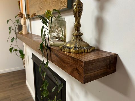 Fireplace Mantle Matte, Mantle, Beam, Wood Mantel, Wall Shelf, Floating Mantel, Metal Mantle, Steel Mantle, Fireplace Mantle, Rustic Mantle - Etsy Steel Mantle, Walnut Fireplace Mantle, Mantle Beam, Metal Mantle, Walnut Fireplace, Rustic Mantle, Mantle Fireplace, Wood Mantel, Floating Mantel