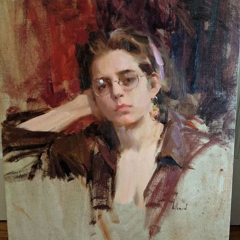 Richard Schmid Susan Lyon, Richard Schmid, Oil Painting Inspiration, Painting Snow, Contemporary Portrait, Murals Street Art, Figurative Artists, Portrait Sketches, Paintings I Love