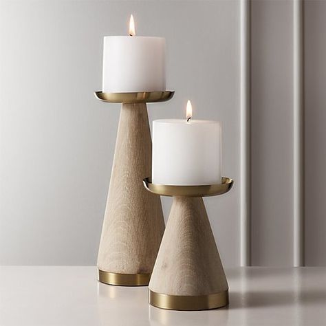 Candle Holders Decor Ideas, Candle Stands Decor, Wooden Candle Stand, Wood Pillar Candle Holders, Bright Home, Marble Candle Holder, Unique Candle Holders, Modern Candle Holders, Marble Candle