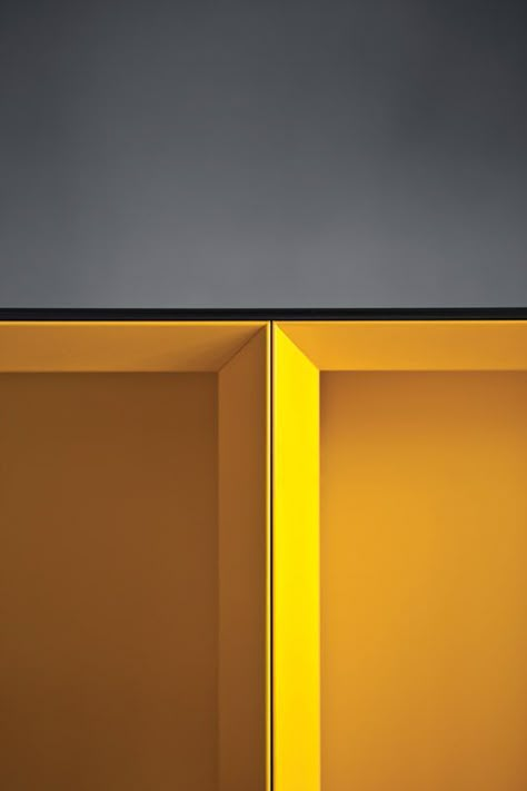 °°° PIANCA: °°° PIANCA Yellow Cabinets, Millwork Details, Credenza Design, Cabinet Detailing, Joinery Details, Door Detail, Detail Design, Yacht Design, Design Del Prodotto