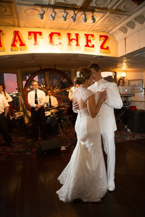 New Orleans Steamboat Co. | Reception Venues - The Knot Steamboat Wedding, Wedding New Orleans, Nola Wedding, Boat Wedding, Wedding News, River Boat, Steam Boats, Reception Venues, The Knot