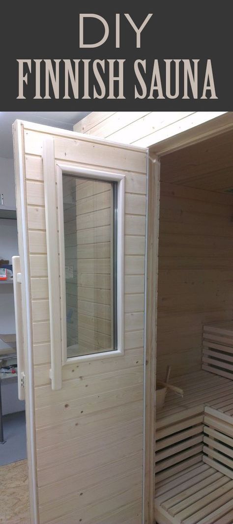 Learn how a Finnish sauna is built and build your own! How To Build A Sauna Diy, How To Build A Sauna, Diy Sauna Indoor, Diy Sauna Outdoor, Build Your Own Sauna, Finish Sauna, Sauna Plans, Homemade Sauna, Modern Western Home Decor