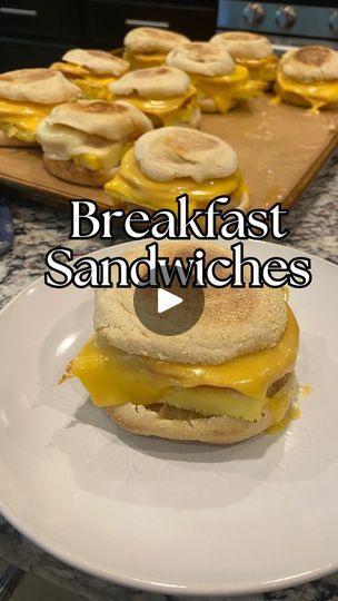 81K views · 2.6K reactions | Ultimate Make-Ahead Breakfast Sandwiches 🥪

These homemade breakfast sandwiches are a game-changer! Perfect for busy mornings, they’re easy to make and freeze wonderfully. Using fluffy baked eggs, toasted buttered English muffins, ham, and your favorite cheese, these are sure to become your family’s go-to breakfast. Whether you swap ham for sausage or try biscuits instead of English muffins, this versatile recipe has endless possibilities!

Recipe:
•	12 English muffins
•	12-24 slices of ham (or sausage/bacon)
•	12 slices of your favorite cheese
•	12 eggs
•	1/2 tsp salt
•	1/2 tsp pepper
•	2 Tbsp milk
•	Butter

Instructions:
1.	Prepare the Eggs:
•	Preheat the oven to 350°F (175°C).
•	Whisk together the eggs, salt, pepper, and milk in a bowl.
•	Pour into a grease English Muffin Recipe Breakfast, Small Pancakes, English Muffins Sandwich, English Muffin Breakfast Sandwich, Sausage Breakfast Sandwich, Ham Slices, Egg Sandwich Breakfast, English Muffin Recipes, Make Ahead Breakfast Casserole