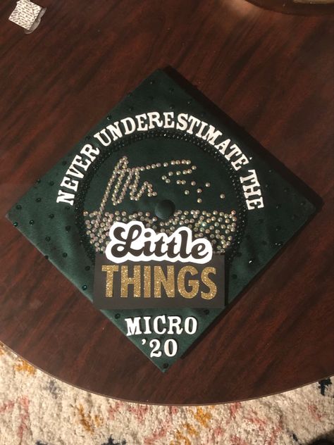 Microbiology Graduation Cap, Graduation Things, Grad Cap Decorated, Cap Decoration, End Of An Era, Cap Decorations, Grad Cap, Microbiology, Graduation Cap