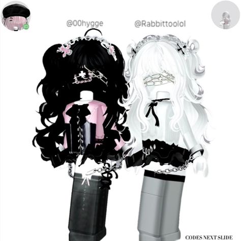 GXG matching with @Rabbittoolol 
Outfit inspo ദ്ദി˶ｰ̀֊ｰ́ )✧@Rabbittoolol Cute Brookhaven Outfits, Roblox Codes Outfits, Matching Roblox Outfits, Roblox Matching Outfits, Roblox Matching, Emo Roblox Outfits, Cute Emo Outfits, Emo Roblox, Skin Roblox