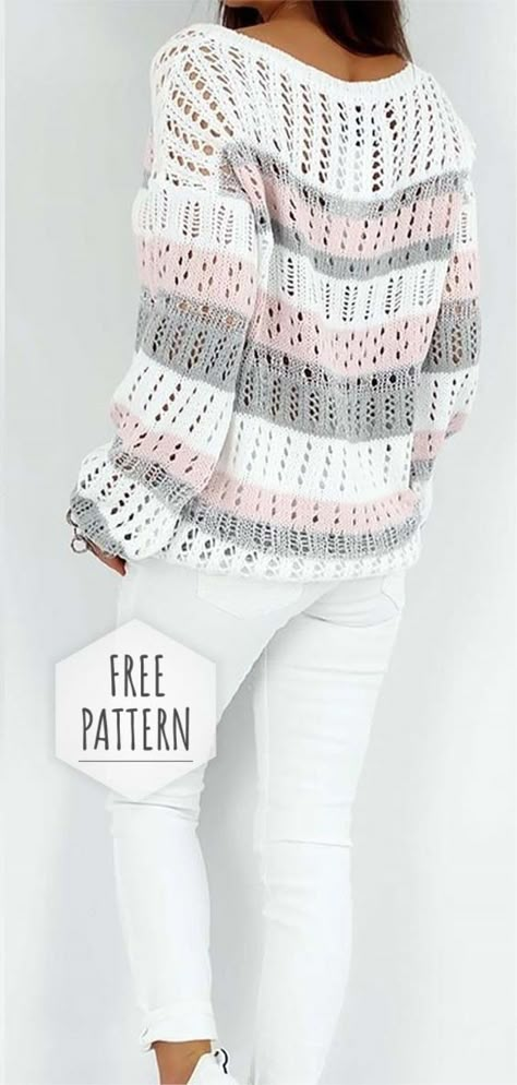 Crochet Blouse Free Pattern Crochet Blouse Free Pattern, Crochet Blouse Pattern, Crochet Sweater Free, Blouse Tops Designs, Crochet Sweater Pattern Free, Crochet Tops Free Patterns, Patterned Cardigans, Crochet Cardigan Pattern, Crochet Woman