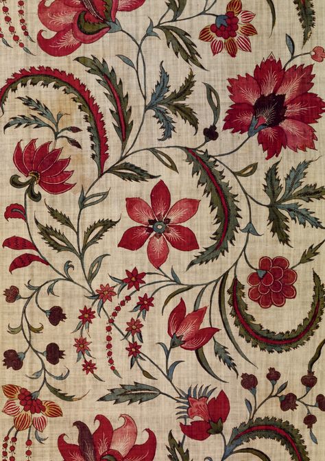 V&A indian textile print Art Chinois, Textil Design, Indian Patterns, 패턴 배경화면, Textile Pattern Design, Indian Prints, Design Textile, Old Rug, Indian Textiles