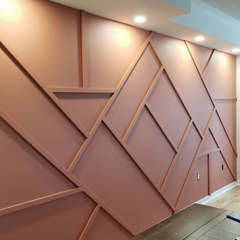 Trim Wall Design, Unique Wall Design, Wall Cladding Designs, Trim Wall, Accent Wall Design, Houston Design, Cladding Design, House Wall Design, Accent Wall Designs