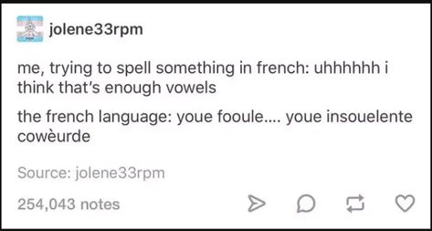 The Funniest Tumblr Posts Of All Time Learning French For Kids, Funny Text Posts, Too Funny, Funny Tumblr Posts, Learn French, Laura Lee, Funny Fails, Text Posts, Tumblr Funny