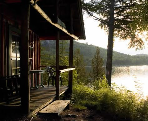 Chewonki, Bear Cabin | The cabins at Fourth Debsconeag are cozy, charming, historic, and rustic. All sit on or only steps away from the lake, where loon calls are ... Cabin Life Aesthetic, Apollo's Cabin, Lakefront Cabin, Summer Cabin, Cabin Aesthetic, Secluded Cabin, Little Cabin, Cottage Cabin, Lake Cabins