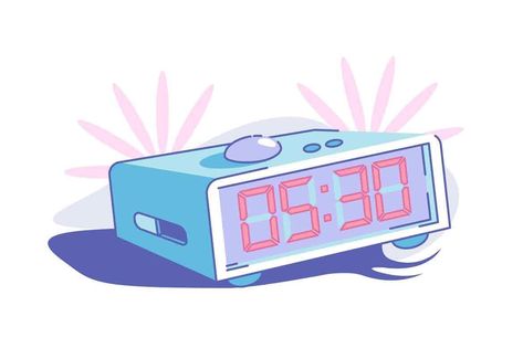 Alarm. Early Morning Wake up Digital Alarm Clock Drawing, Digital Clock Illustration, Digital Clock Drawing, Wake Up Illustration, Alarm Clock Drawing, Countdown Illustration, Alarm Clock Illustration, Alarm Illustration, Early Alarm