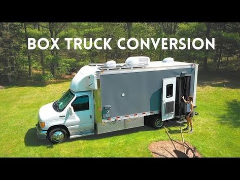 Box Truck Conversion Van Tour || Full-Time on the Road in Tiny Home - YouTube Box Truck Conversion Layout, Box Truck Conversion, Uhaul Truck, Cargo Van Conversion, Camper Steps, Truck Conversion, Truck House, Mobile House, Cargo Trailer Conversion