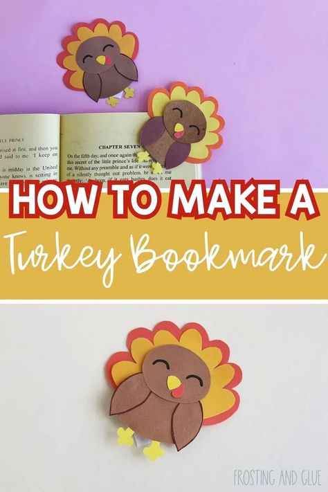 Save a spot in your child’s favorite chapter book with this cute Turkey Bookmark! Perfect to make during the harvest Fall months at school or at home. Your kids will never lose their reading spot as they gobble up their books! Bookmark For Kids, Paper Turkey, Sensory Play Toddlers, Diy Turkey, Thanksgiving Books, Cute Turkey, Corner Bookmark, Reading Spot, Easy Turkey