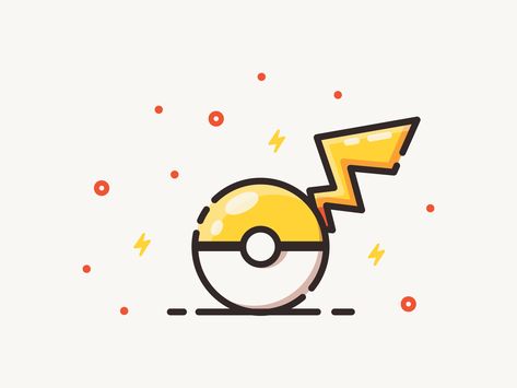 Daily UI #005 - App Icon - Pokemon Go by Punkichi on Dribbble Pokemon Go App Icon, Pokemon Go Icon, Pokemon App Icons, Pikachu Icon, Pikachu Logo, App Icons Youtube, White Pokemon, Pokemon App, Pokemon Decal