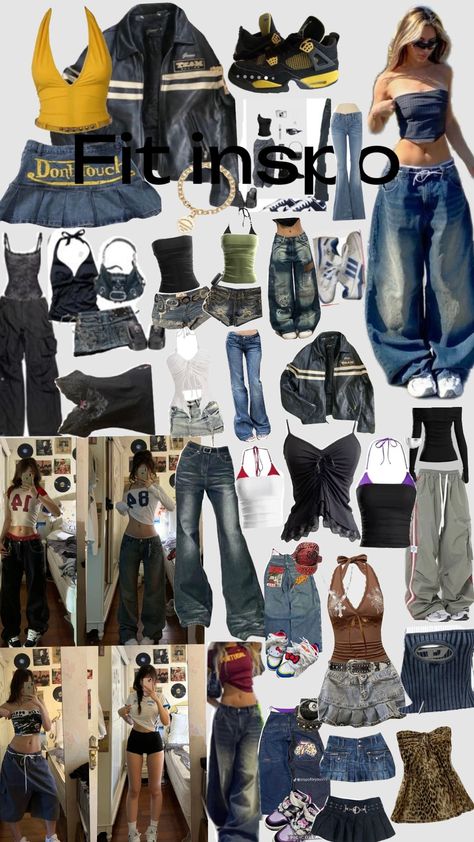 Streetware Style inspo #streetware #outfitinspo #popular #wishlist #clothes Streetwear Must Haves, Places To Get Jeans, Y2k Outfits Street Styles Aesthetic, Sade Outfits, Wishlist Clothes, Outfit Ideas Streetwear, Street Wear Aesthetic, Street Style Outfits Casual, Clothing Board