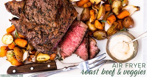 Roast Beef With Vegetables, Airfryer Food, Roast Beef And Potatoes, Air Fryer Recipes Beef, Homemade Cream Corn, Air Fryer Beef, Tender Roast Beef, Fabulously Frugal, Protein Meat