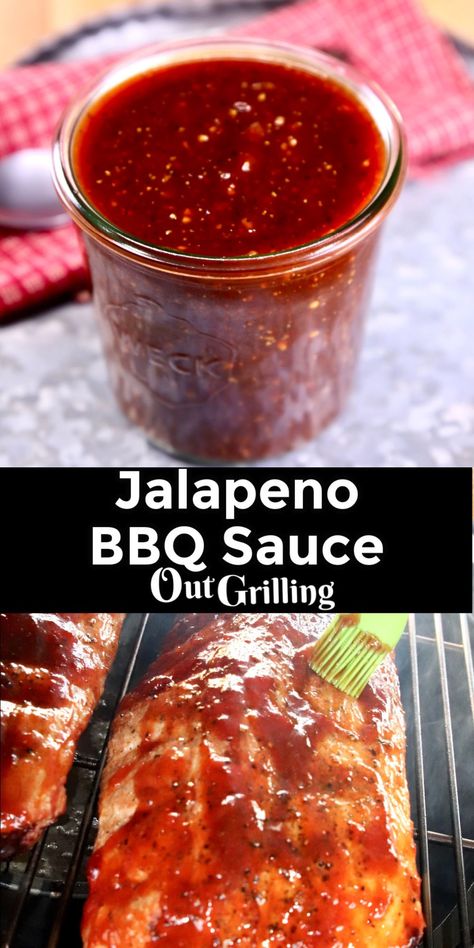 Jalapeno Barbecue Sauce, Jalapeños Bbq Sauce, Cowboy Bbq Sauce, Jalapeño Peach Bbq Sauce, Jalapeno Wing Sauce, Mexican Bbq Sauce, Habanero Bbq Sauce Recipes, Jalapeno Bbq Sauce Recipes, Bbq Sauce Homemade Spicy