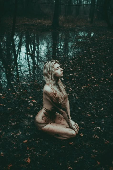 Feral Lover | Feral Lover | Marley C. Cumbee | Flickr Gross Things, Lake Photoshoot, Nature Photoshoot, Outdoor Shoot, Female Art Painting, Outdoor Photoshoot, Conceptual Photography, Wild Woman, Foto Art