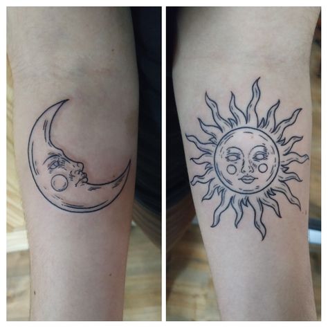 Sun And Moon Calf Tattoo, Moon Calf Tattoo, Sun And Moon Tattoo Back, Moon Tattoo Back, Sun And Moon Tattoo, Tattoo Moon, Tattoo Back, State College Pa, Flash Tattoo Designs