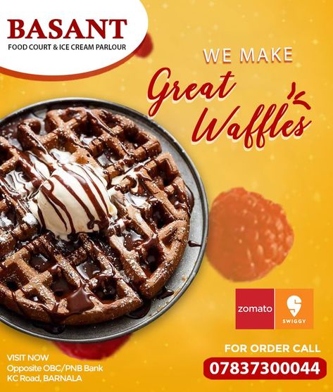 Waffle Poster Design Ideas, Waffle Poster Design, Waffle Poster, Food Infographic Design, Moodboard Layout, Cafe Idea, Ice Cream Menu, Ice Cream Poster, Waffle Ice Cream