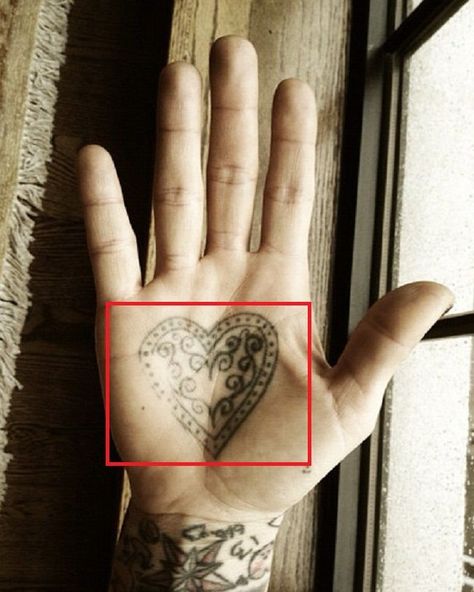 Kat Von D's 102 Tattoos & Their Meanings 8 Oliver Peck Tattoos, D Tattoos, Pentacle Tattoo, Heartagram Tattoo, Victoria Tattoo, J Tattoo, Bolt Tattoo, Kat Von D Tattoos, Tiny Heart Tattoos