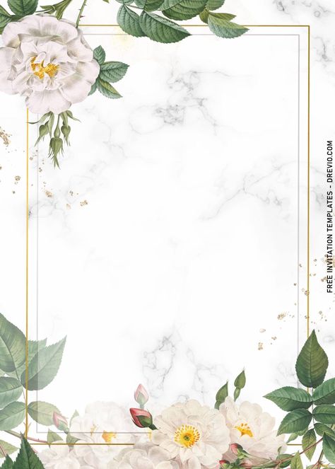 9+ Luxury Marble And Floral Invitation Templates For Beautiful Garden Wedding | Download Hundreds FREE PRINTABLE Birthday Invitation Templates Luxury Birthday Invitations, Picture Gifts Diy, Wedding Invitation Background, Floral Invitations Template, Garden Baby Showers, Floral Cards Design, Wedding Post, Wedding Logo Design, Flower Graphic Design