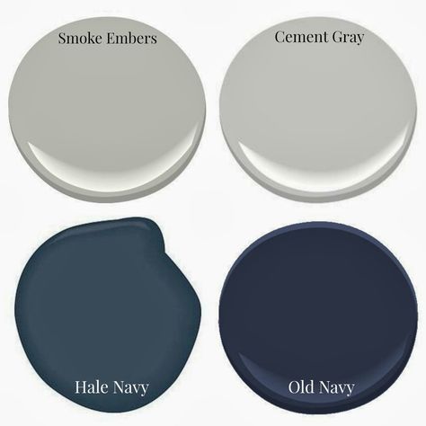 Defined Designs: Navy & Neutrals Navy Blue Paint Colors, Navy Accent Walls, Fontana Lake, Navy Cabinets, Accent Wall Bedroom, Neutral Paint, House Paint, Painting Kitchen Cabinets, Paint Colors For Home