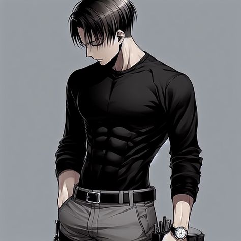 IA Yandere Manga, Captain Levi, Dc Comics Artwork, Anime Guys Shirtless, Attack On Titan Levi, The Boy Is Mine, Eren Jaeger, Cool Anime Pictures, Levi Ackerman