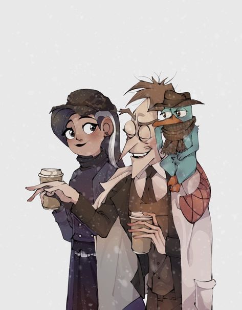 Phineas And Ferb Fanart Perry, Dr Doofenshmirtz Fanart, Perry The Platypus And Dr. Doofenshmirtz, Perry X Doofenshmirtz, Doofenshmirtz Fanart, Phineas And Ferb Fanart, Heinz Doofenshmirtz, Phineas E Ferb, Perry The Platypus