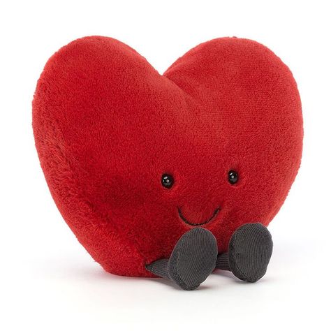 Jellycat Amuseable Hot Red Heart.

Another simple yet compelling Jellycat Amuseable, this little red heart is ready to play cupid.

Soft and squishy in vibrant red fur, with the characteristic brown cordy legs and happy smiley face.

This pocket-sized pal is a perfect gift for your sweetheart! Chocolate Boots, Crush On Someone, Jellycat Toys, Jellycat Stuffed Animals, Heart Plush, Sparkly Eyes, Red Blush, Red Fur, Super Gifts