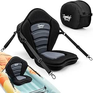 Trymaker Kayak Seat, Universal Kayak Seats with Back Support for Sit on Top, Adjustable Paddle Board Seat Sup Seat Pvc Storage, Tandem Kayaking, Kayak Seats, Kayak Accessories, Inflatable Kayak, Water Adventure, Cycling Workout, Paddle Board, Universal Design