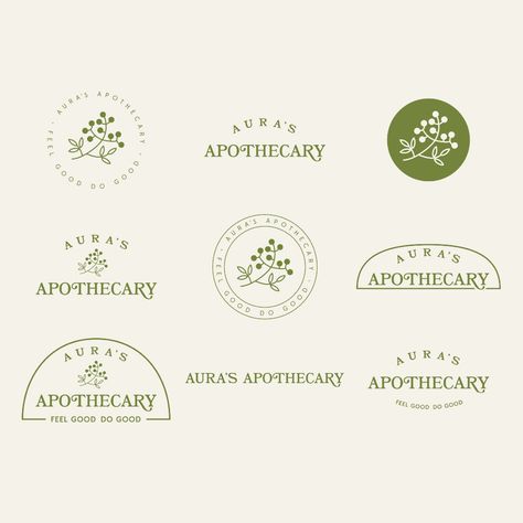 Apothecary Logo Ideas, Apothecary Graphic Design, Apothecary Logo Design, Logo Herbal, Apothecary Branding, Herbal Logo Design, Apothecary Logo, Strategy Logo, Herbal Logo