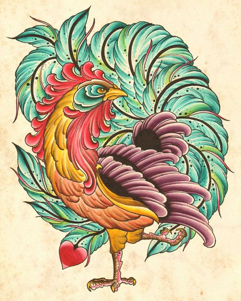 Sarimanok - Arniettattoo Sarimanok Drawing, Dad Memorial Tattoo, Chicken Tattoo, Rooster Tattoo, Filipino Art, Perspective Drawing Architecture, Tattoo Parlor, C Tattoo, Animal Illustration Art