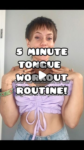 Mckay The Yogi 🧚🏼✨ on Instagram: "FREE 5 MINUTE TONGUE WORKOUT ROUTINE! 👅🔥 You will be amazed by how much the muscles of the tongue effect the neck, shoulders, back, and face! 👏🏼 This routine is excellent to do alongside the 5 minute or 15 minute posture routine for continued strength and tension release! Hope you enjoy? 🥳🌈 #tongue #5minutetongueexercise #tongueexercises #tongueexercise #tonguetied #tonguetie #tongueposture #mysticalmckay #themysticalexperience #mysticalyogimckay" Neck Muscles Workout, Mewing Tongue Posture, Tongue Exercises, Tongue Posture, Tongue Muscles, Tension Release, Neck Exercises, Tongue Tie, Face Exercises