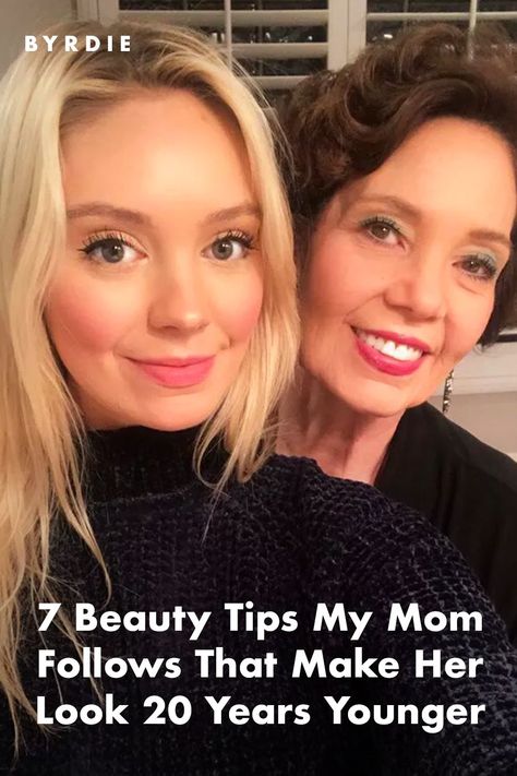 Mom and daughter share beauty tips Mom Beauty, Makeup Hacks Tutorials, Beauty Magic, Anti Aging Beauty, Best Anti Aging, Aging Process, Aging Gracefully, Years Younger, Health Info