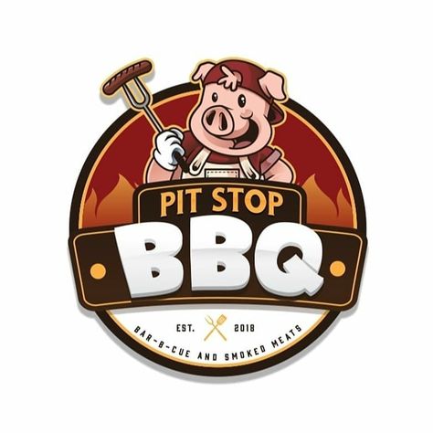 Pig Signs, Lechon Belly, Bbq Logo, Pig Mascot, Lettering Sketch, Smoker Bbq, Fast Food Logos, Bbq Bar, Alpha Centauri