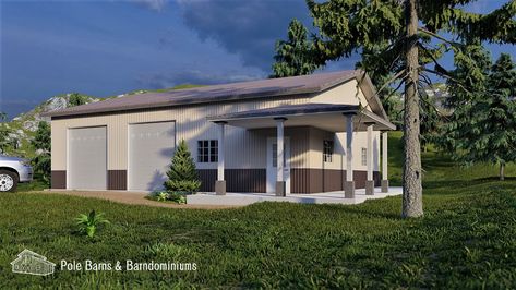 Pole Barn With Apartment - Great Way to Add Living Space Pole Barn With Apartment, Barn With Apartment, Pole Barn Kits Prices, Pole Barn Kits, Barn With Living Quarters, Pole Barn Garage, Post Frame Construction, Building A Pole Barn, Post Frame Building