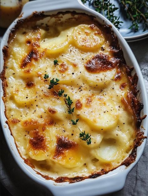 Copycat Ruth’s Chris Potatoes au Gratin Recipe – choose a recipe Ruth Chris Au Gratin Potatoes Recipe, Potatoes Au Gratin For Two, Ruth Chris Sides, Halved Baked Potatoes, Small Batch Potato Au Gratin, Gouda Potatoes Au Gratin, Pioneer Woman Cheesy Potatoes, Ruth’s Chris Potato Au Gratin, Potatoes Au Gratin With Ham